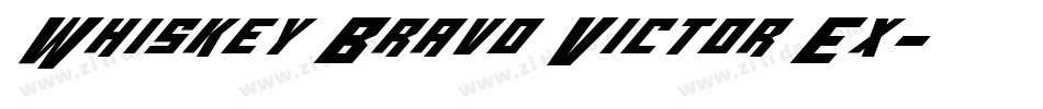 Whiskey Bravo Victor Ex字体转换